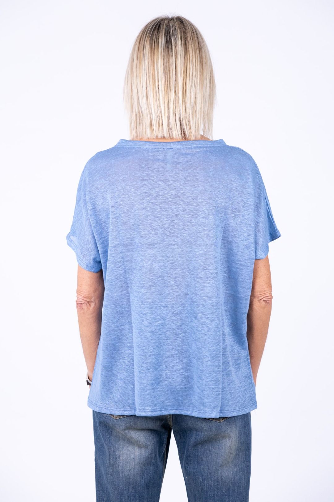 Novepuntouno - T-shirt over in lino