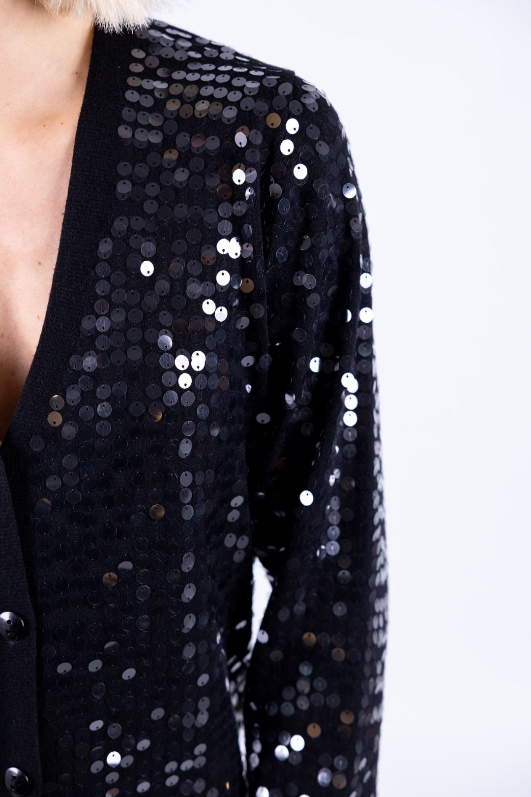 Susy Mix - Cardigan con paillettes