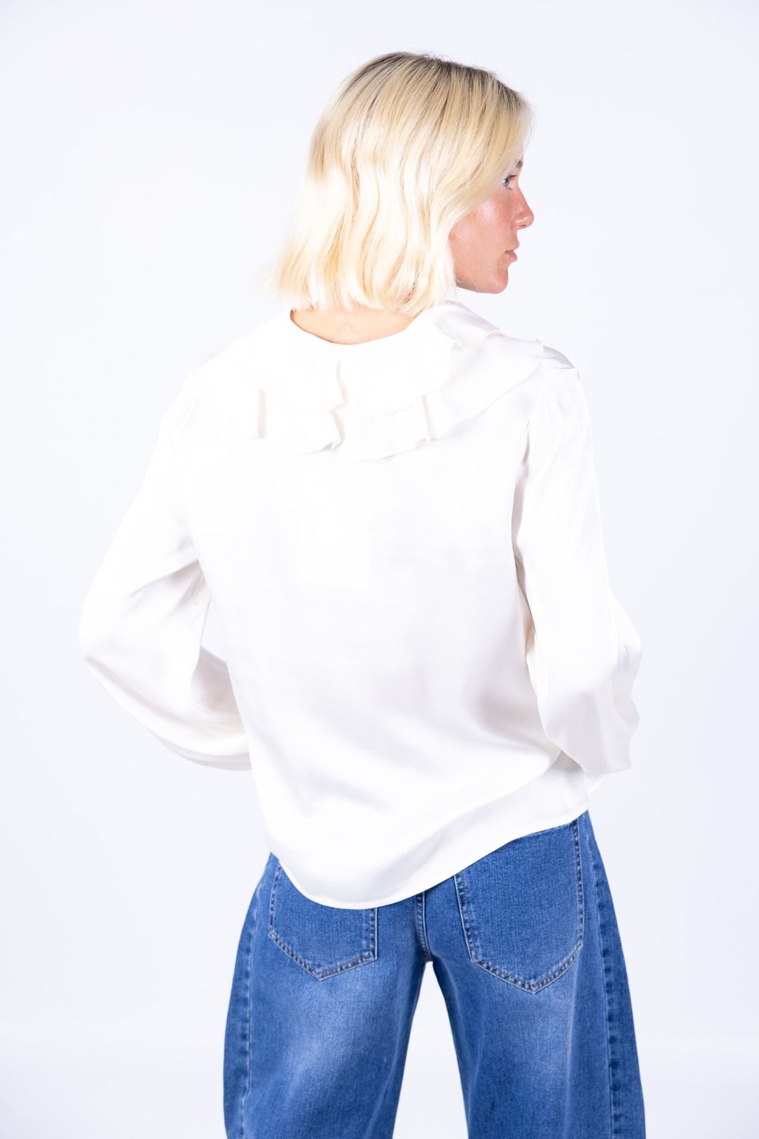 HaveOne - Camicia viscosa con Rouche