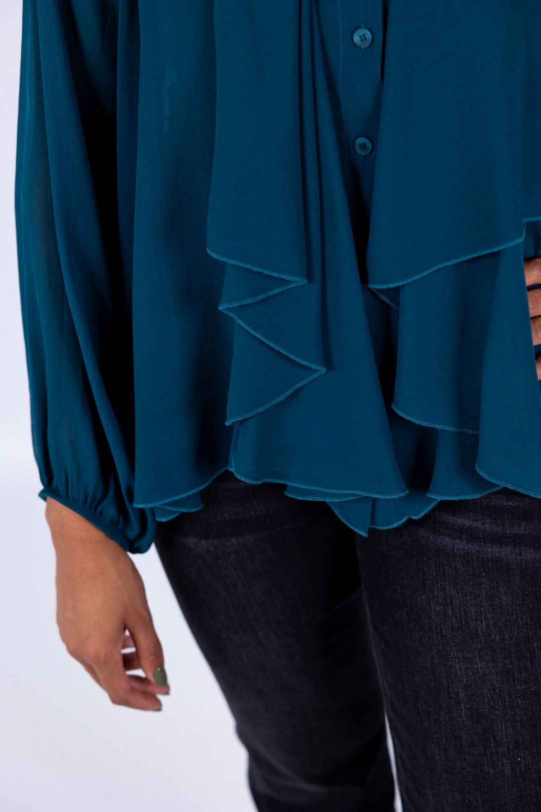 HaveOne - Camicia con gale