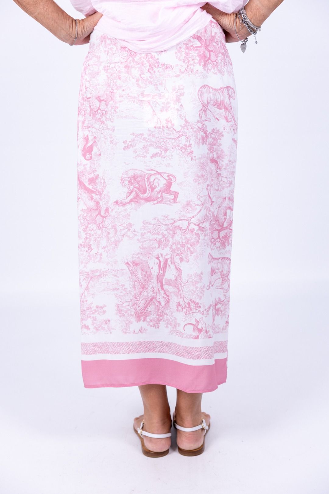 Tensione In - Gonna pareo fantasia rosa