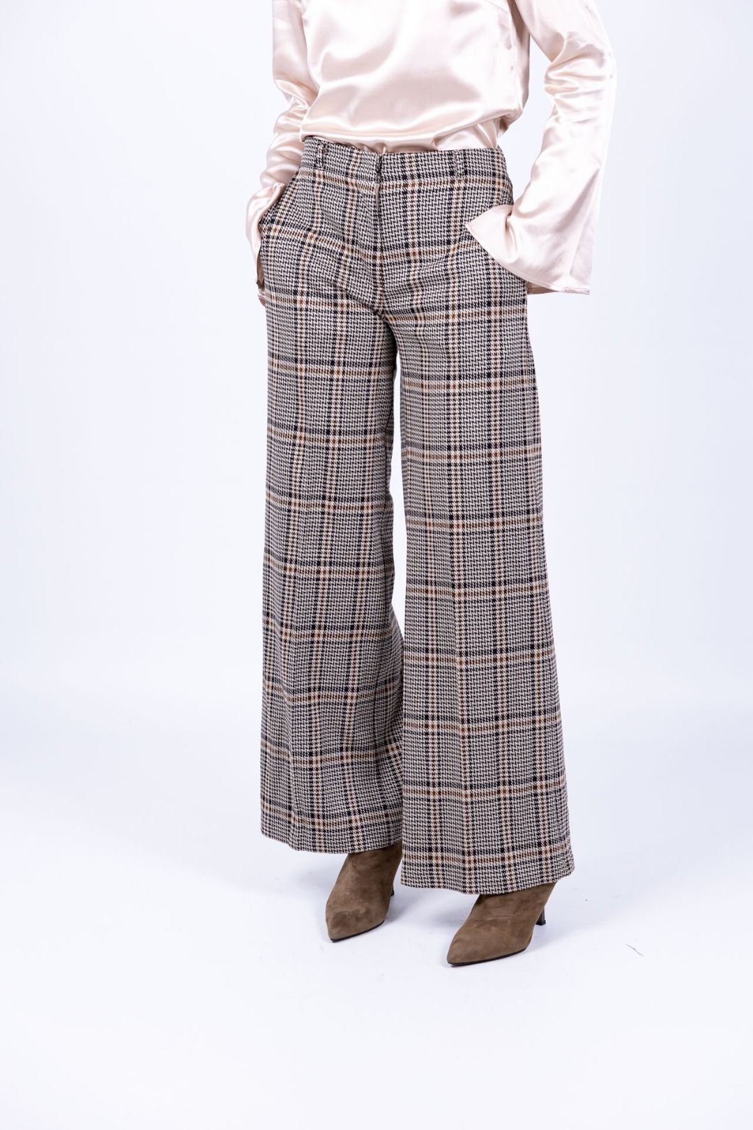Surkana - Pantaloni ampi in jacquard