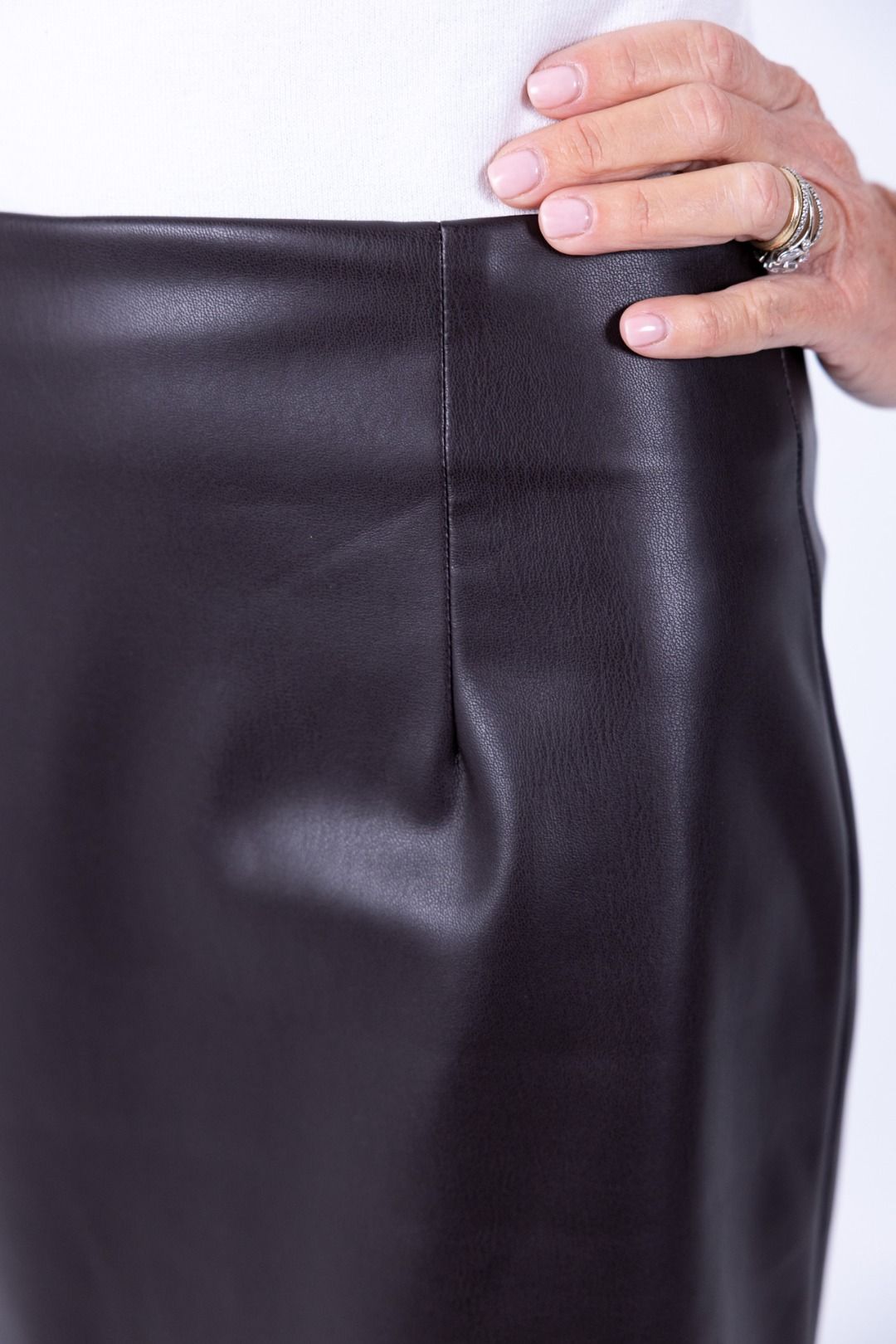 Susy Mix - Mini gonna ecopelle c/pizzo