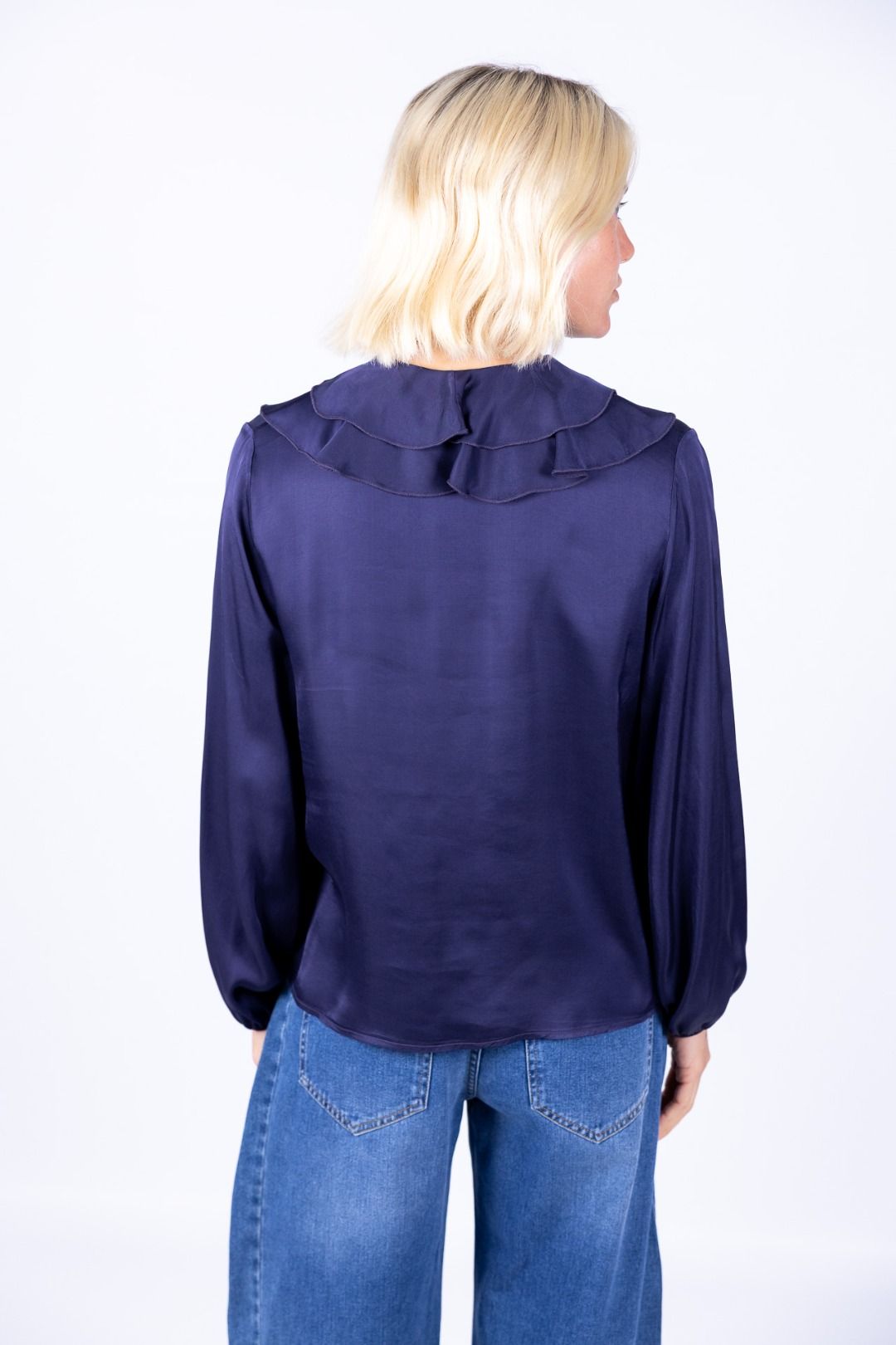 HaveOne - Camicia viscosa con Rouche