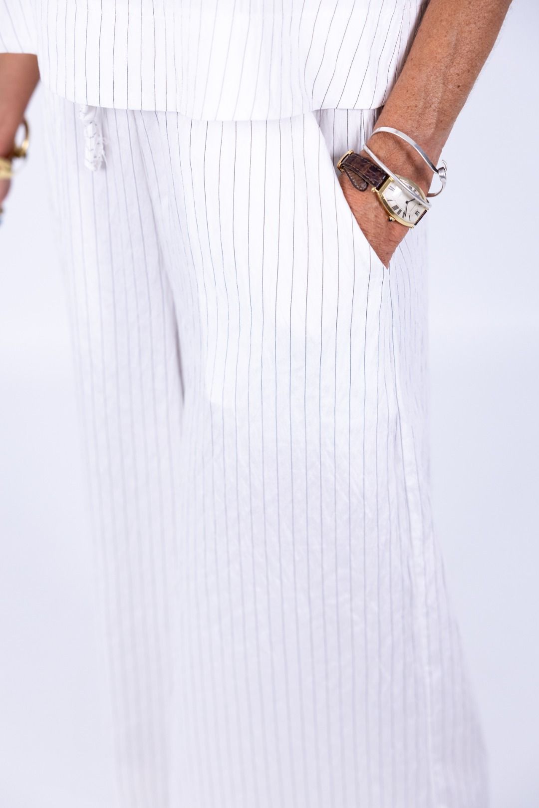 Le Streghe - Completo top con pantalone a righe