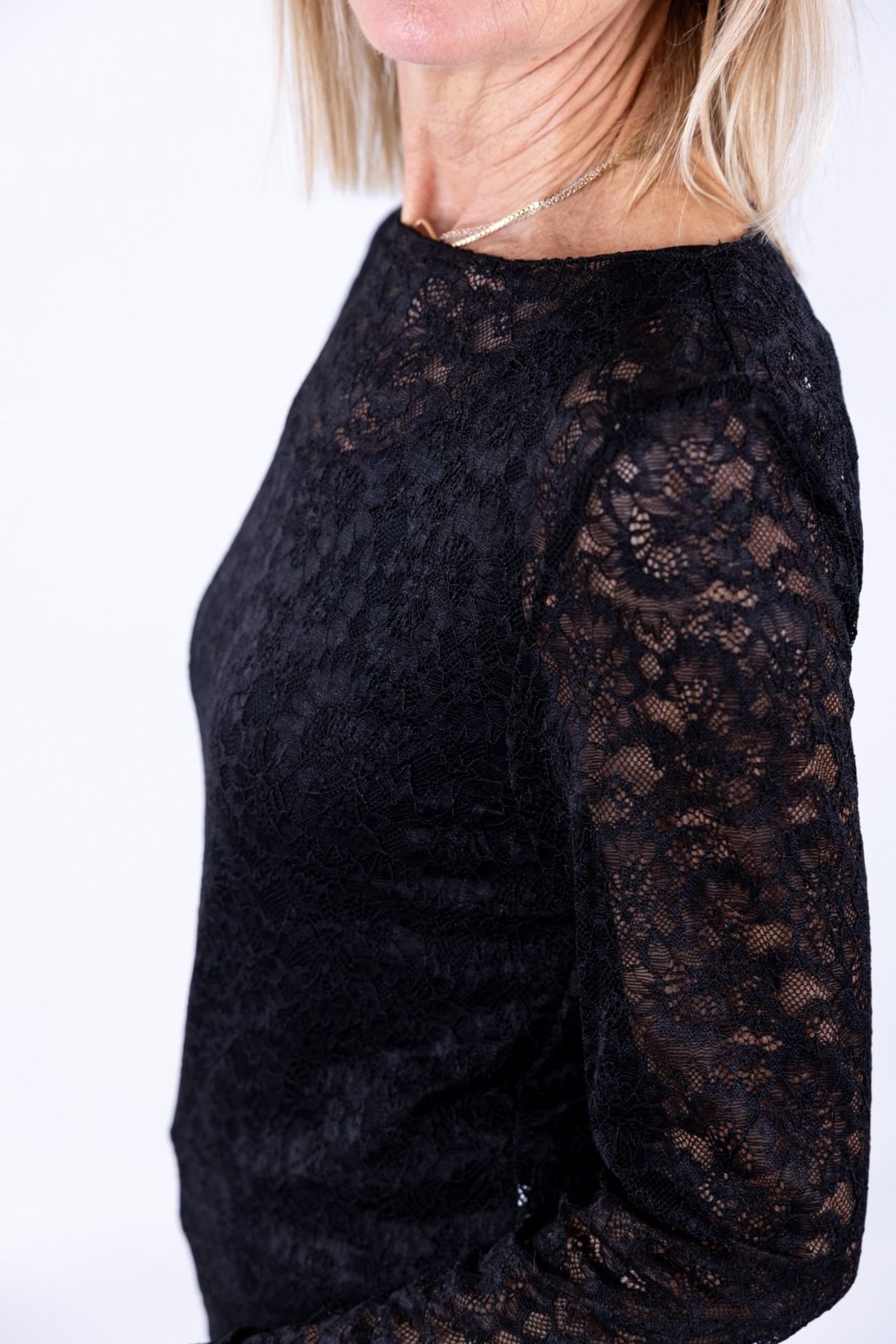 Susy Mix - Maglia pizzo collo a barchetta