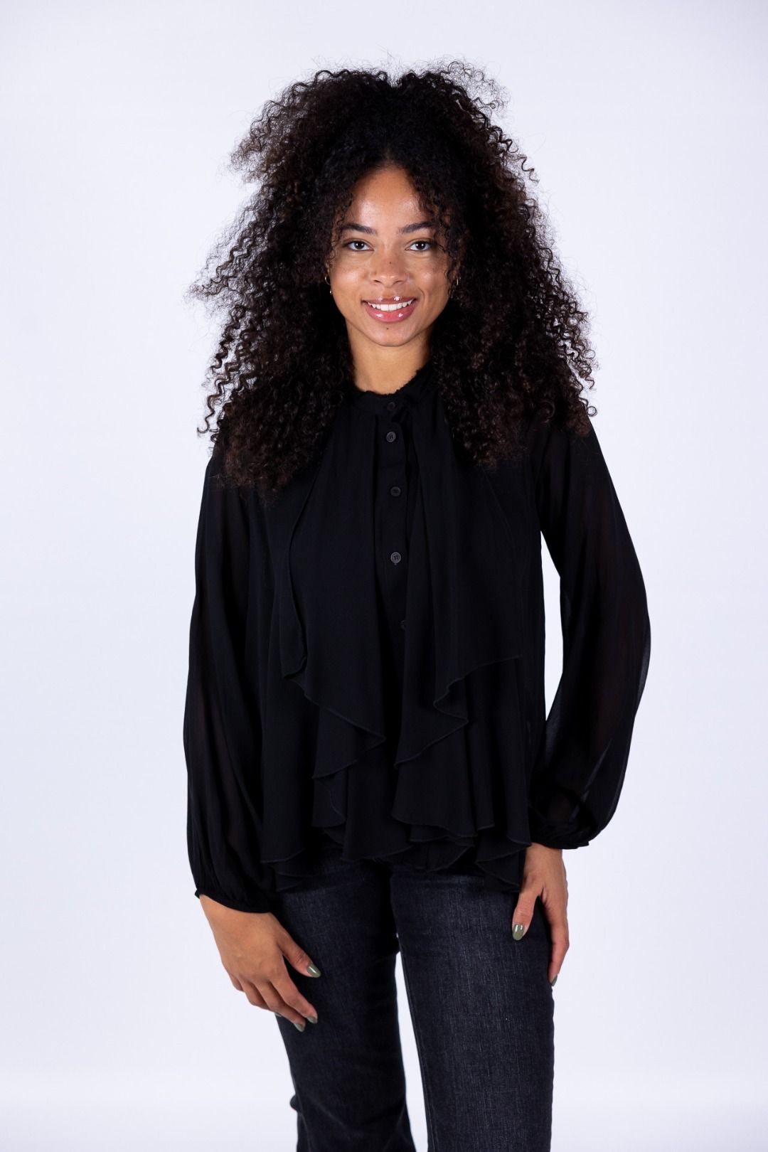 HaveOne - Camicia con gale