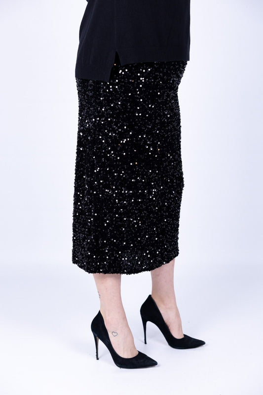 Susy Star - Gonna longuette in paillettes