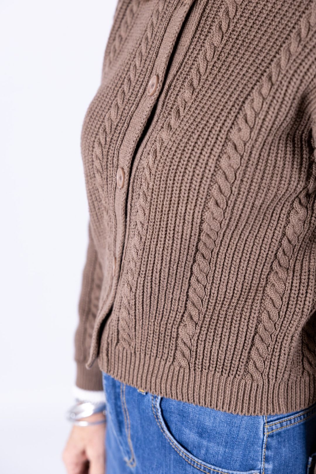 Tensione In - Cardigan a treccie