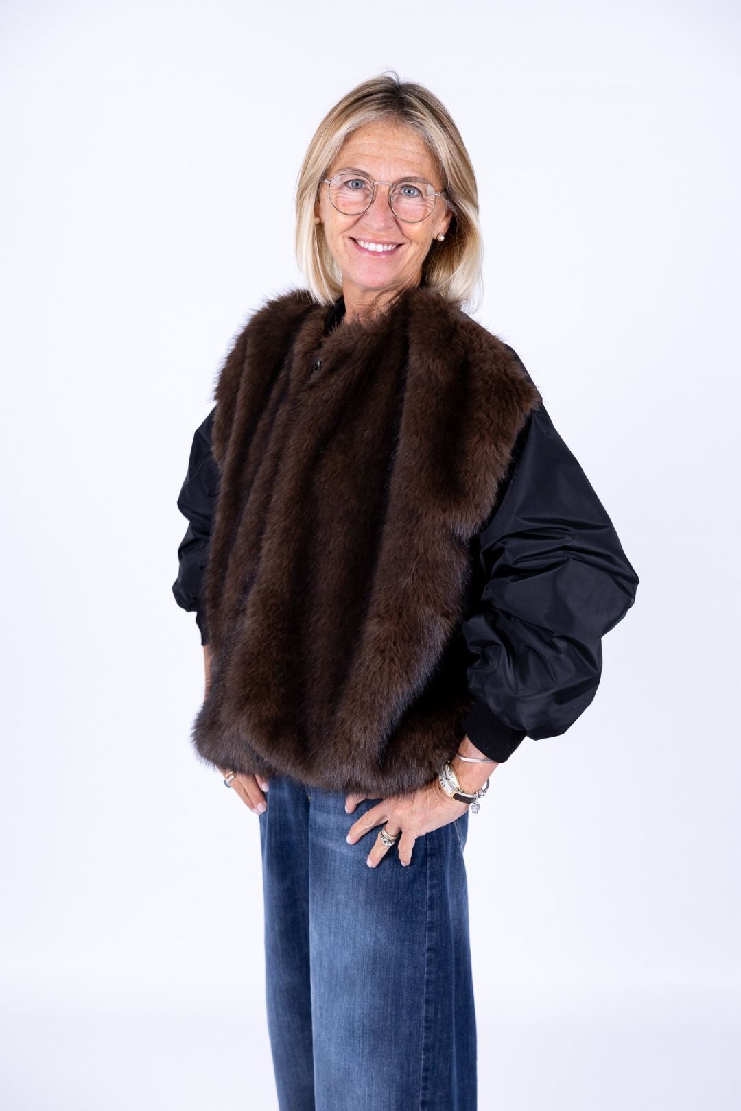 Susy Mix - Bomber con pelliccia