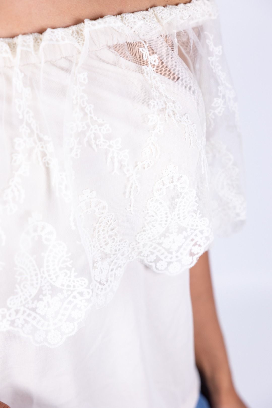 Philia Loft - T-shirt con pizzo