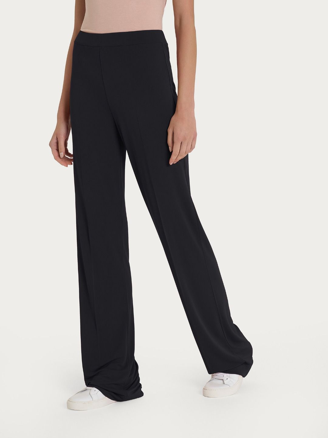 Ragno - Pantalone ampio in crepe satin