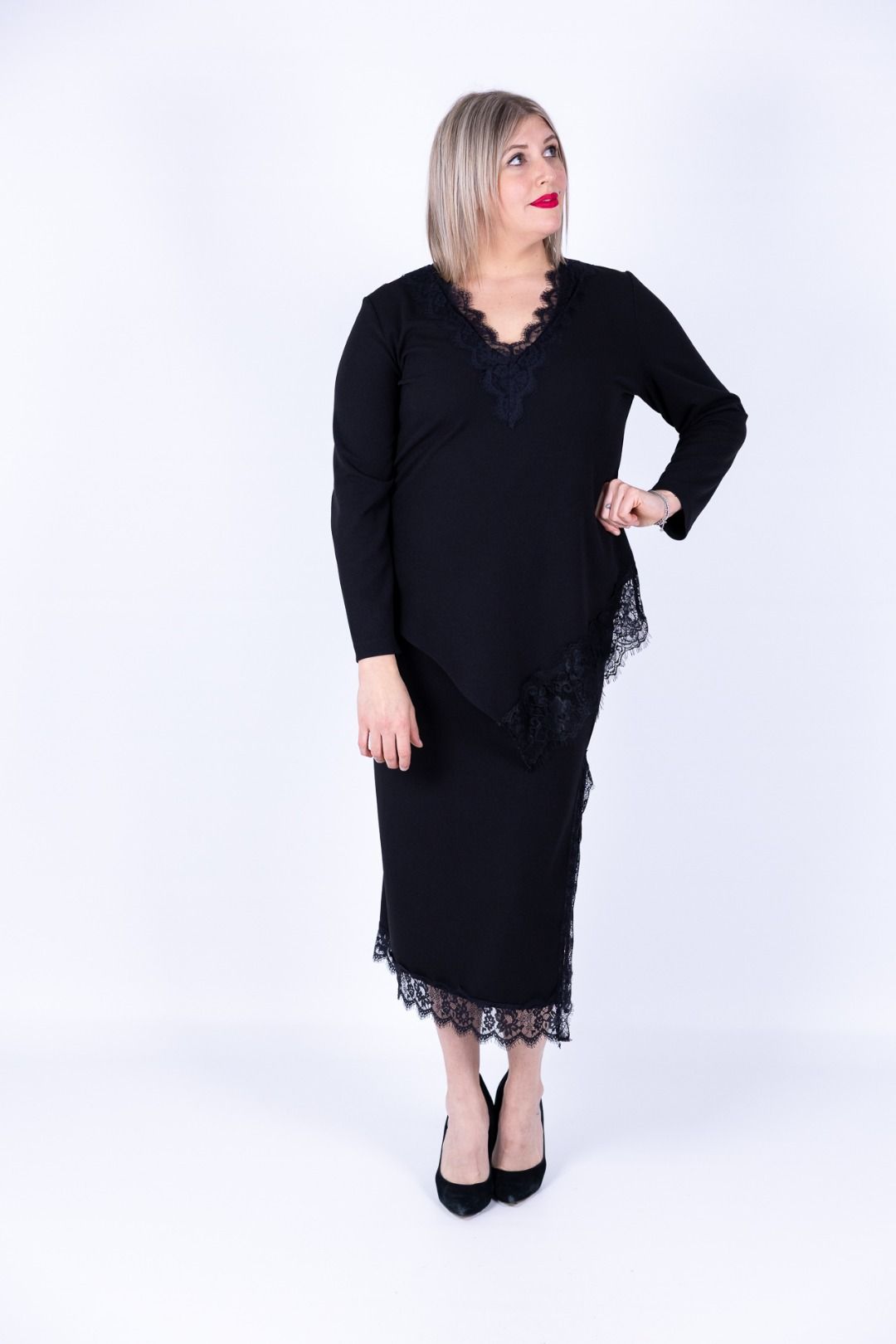 Dejavu - Maglia punto Milano con pizzo