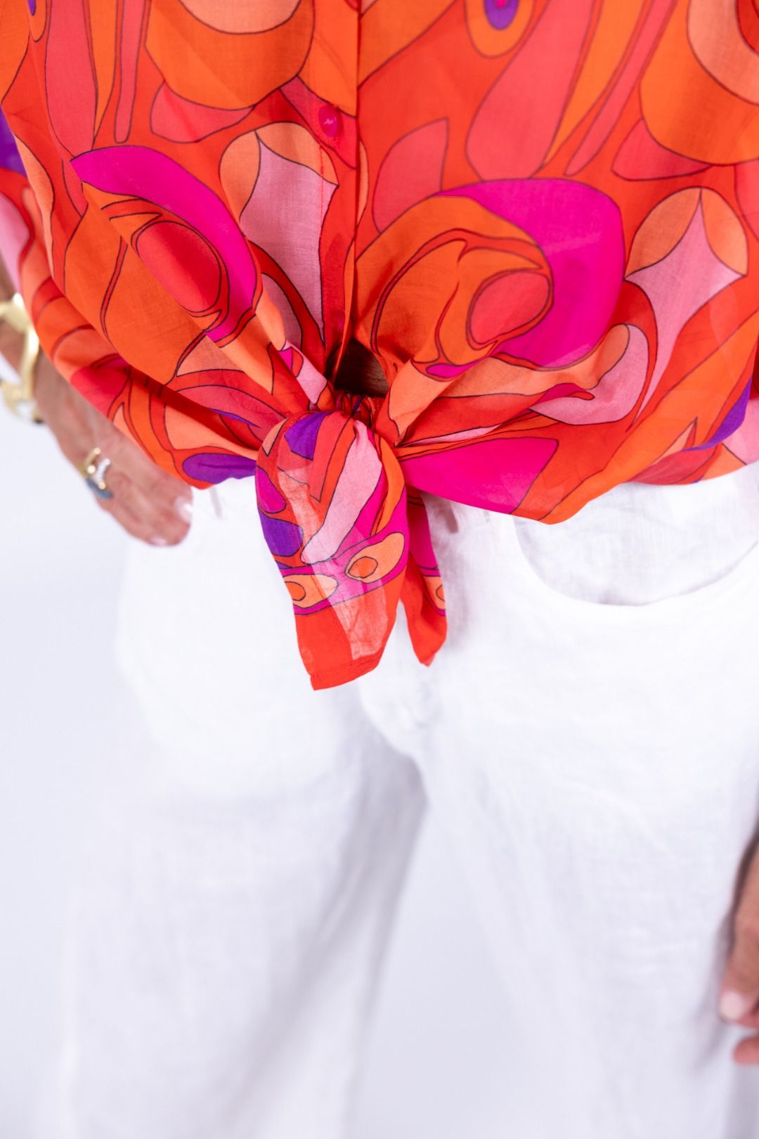 Tensione In - Camicia in mussola fantasia