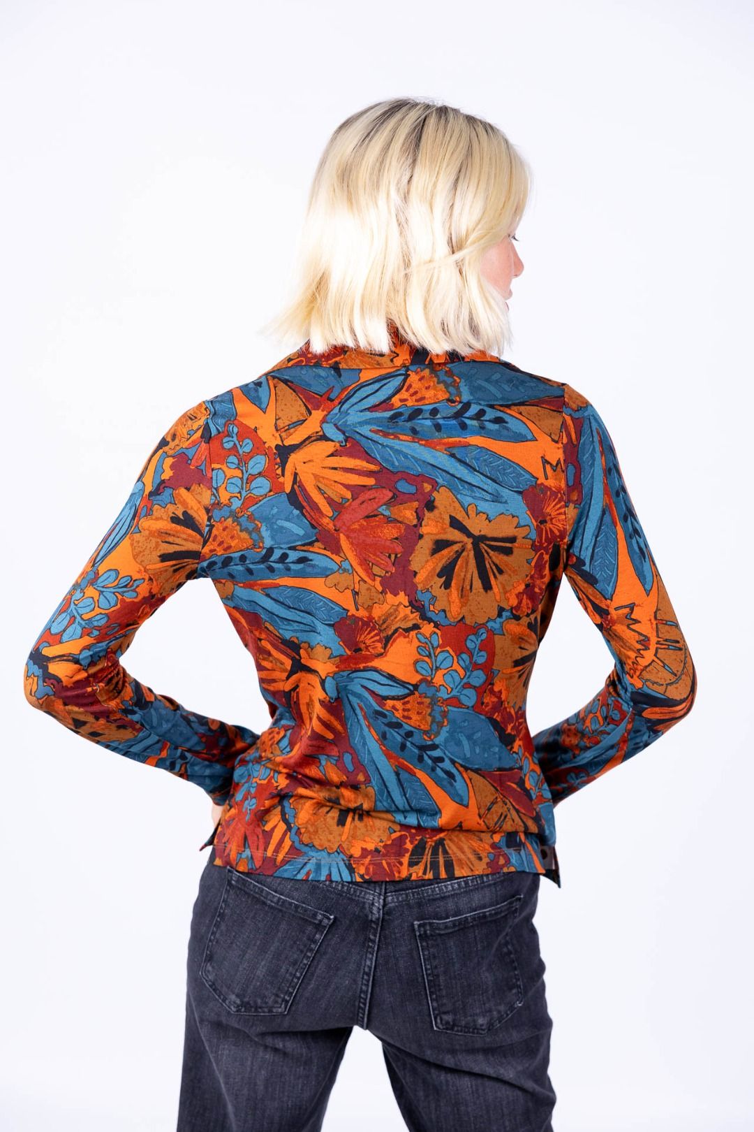 Surkana - Camicia fantasia collo smoking