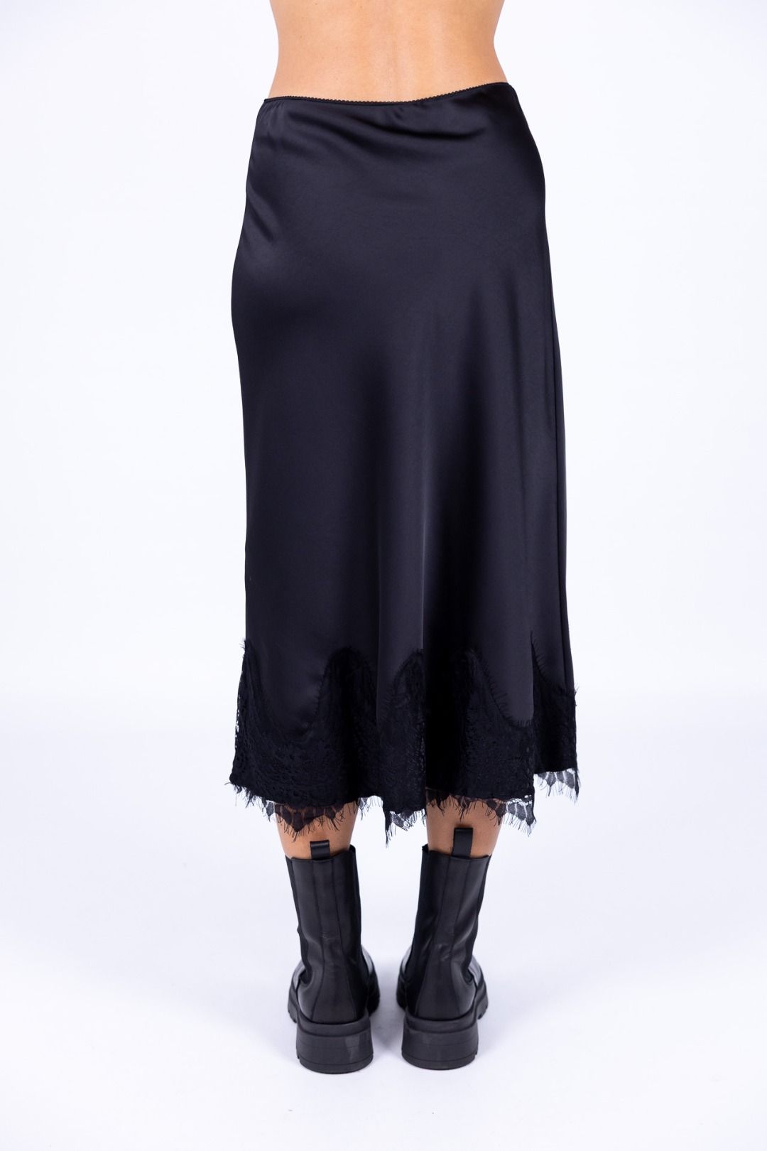 Tensione In - Gonna satin pizzo