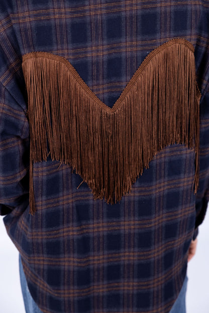 Tensione In - Camicia con frange
