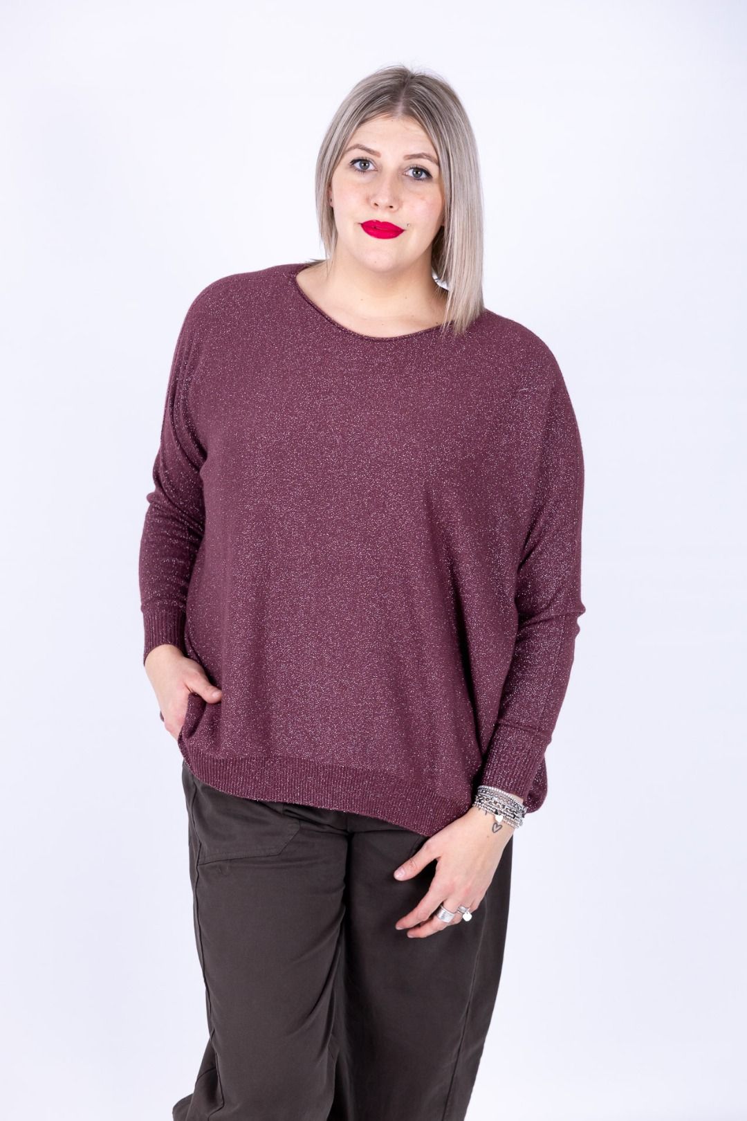 Susy Star - Maglia barca con lurex