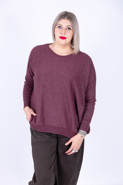 Susy Star - Maglia barca con lurex