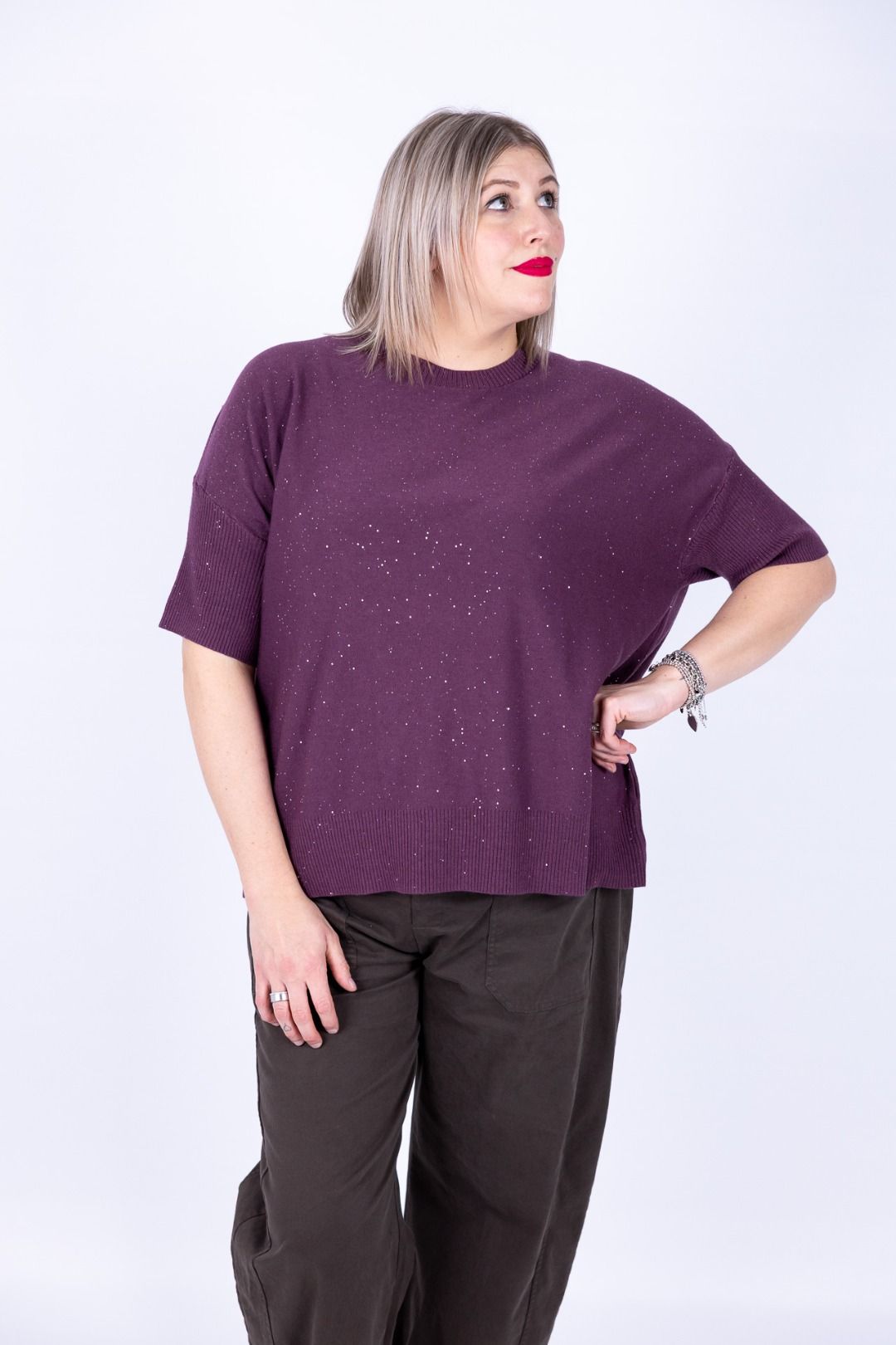 Susy Star - Maglia manica 3/4 con punti luce