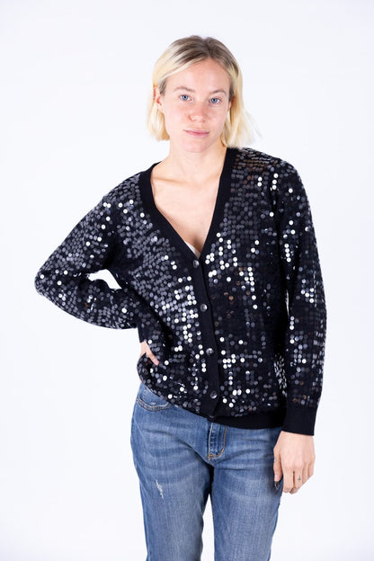 Susy Mix - Cardigan con paillettes