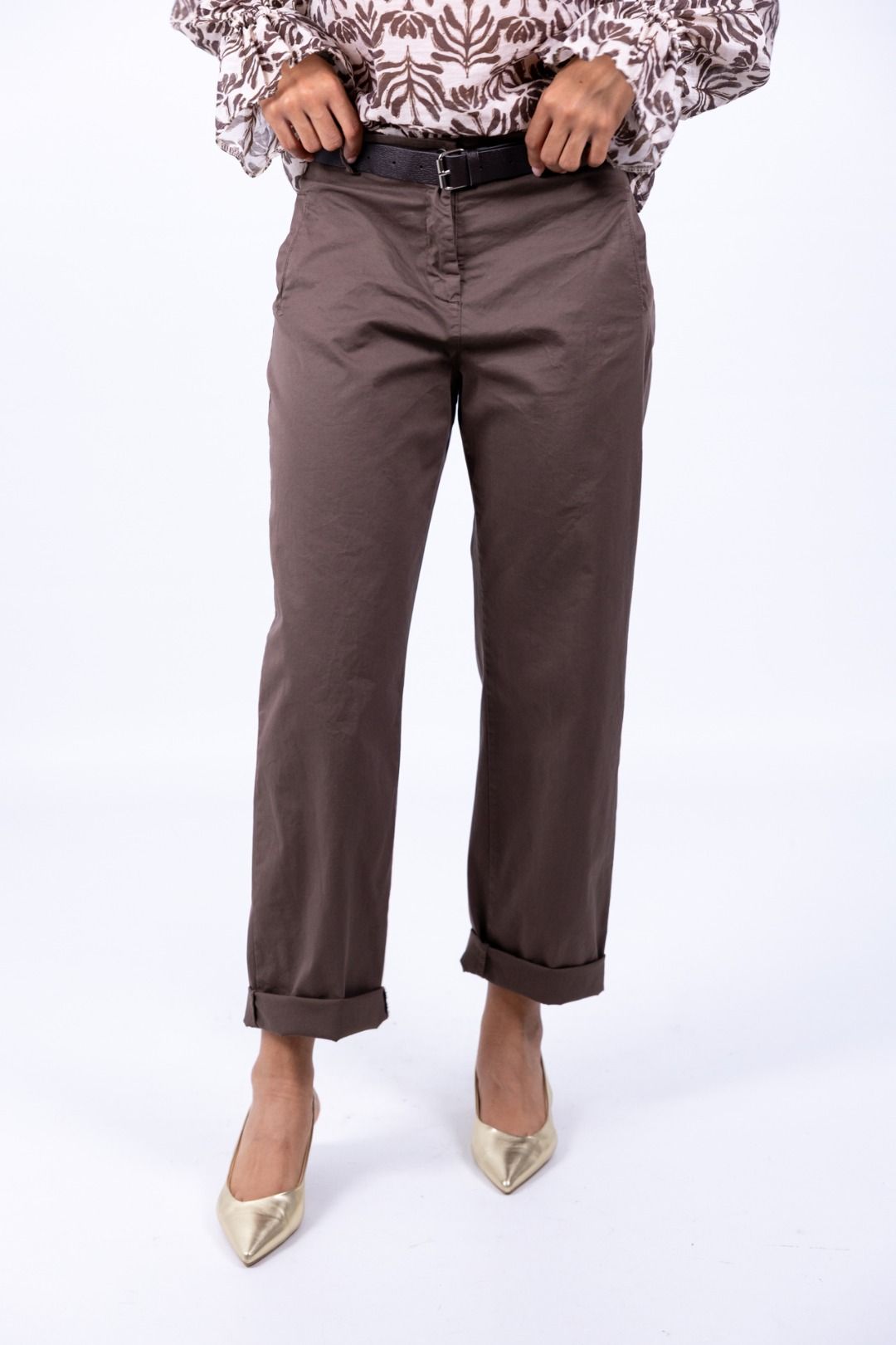 Le Streghe - Pantalone Cotone Tasca Filetto