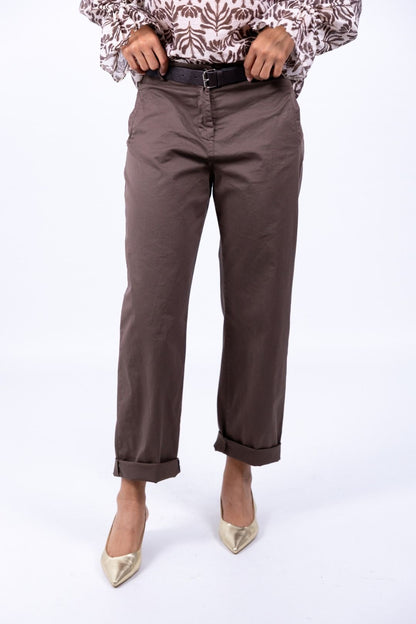 Le Streghe - Pantalone Cotone Tasca Filetto