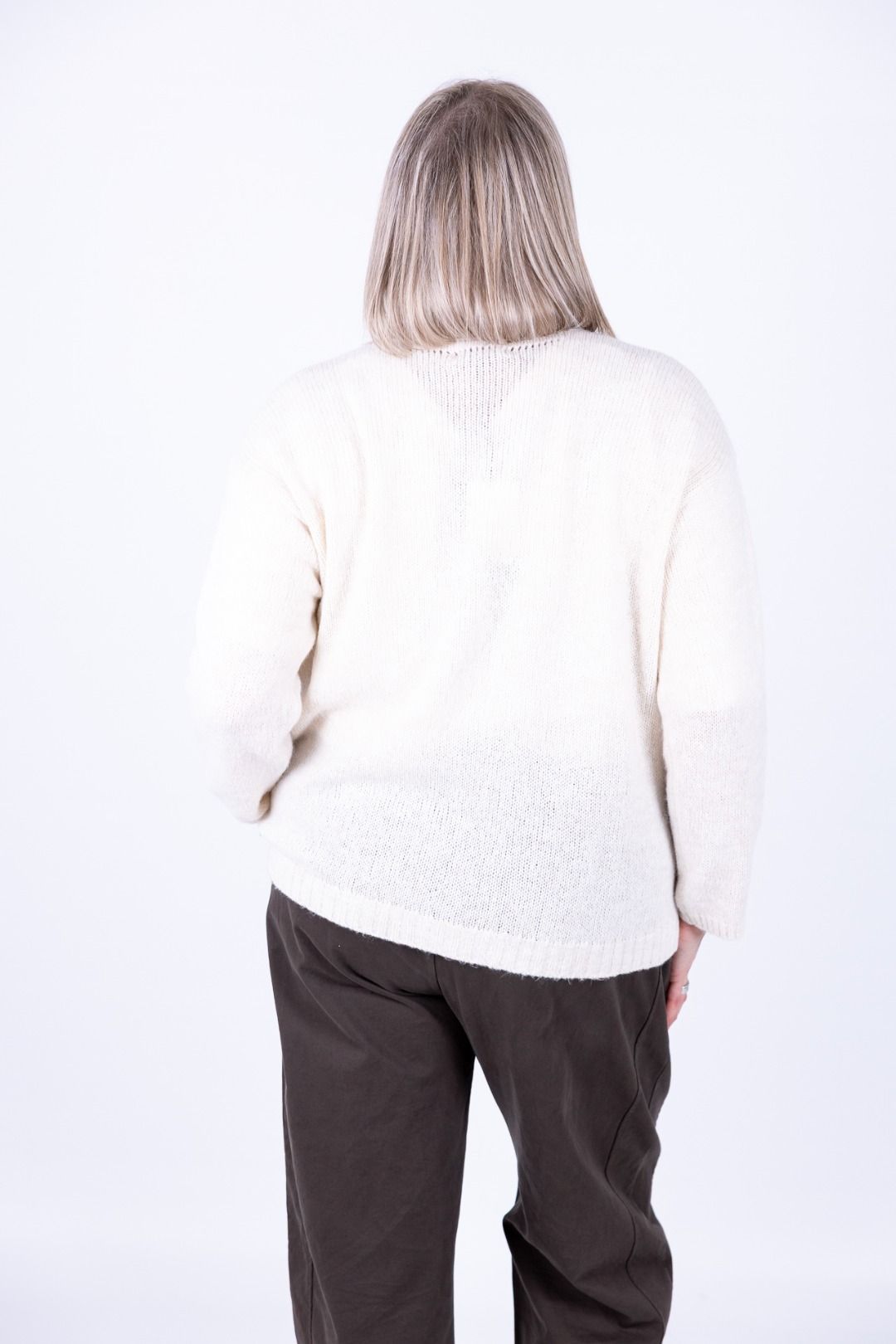 Susy Star - Cardigan con bottone gioiello