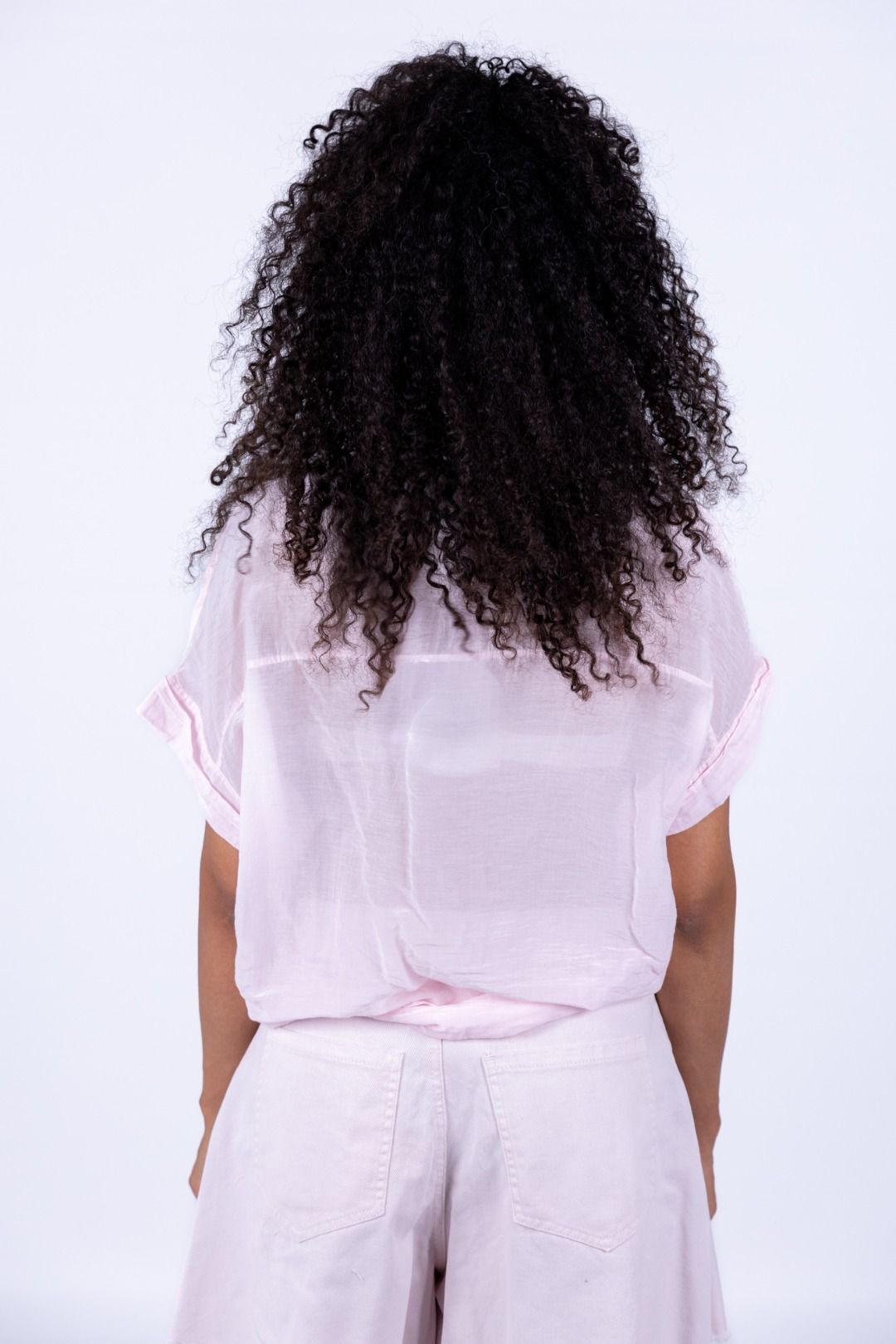 Tensione In - Camicia in mussola con ricamo m/c