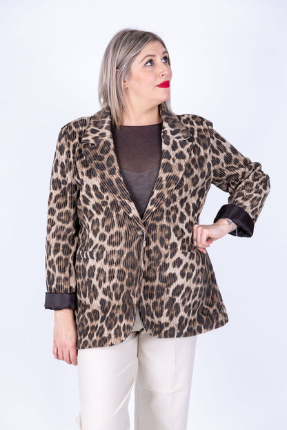Dejavu - Giacca leo di velluto