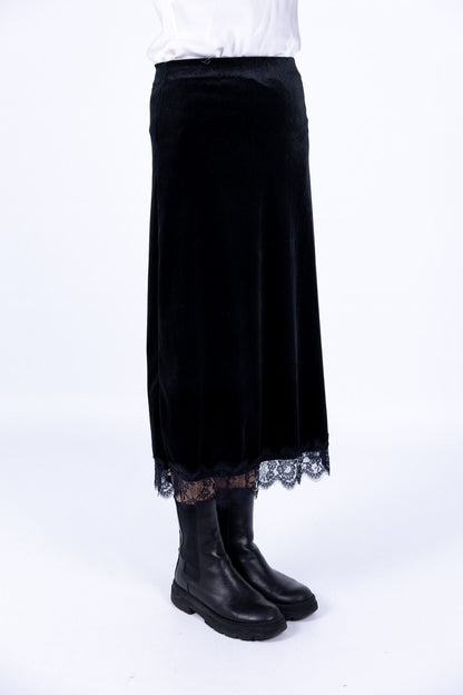 Susy Mix - Gonna ciniglia con pizzo