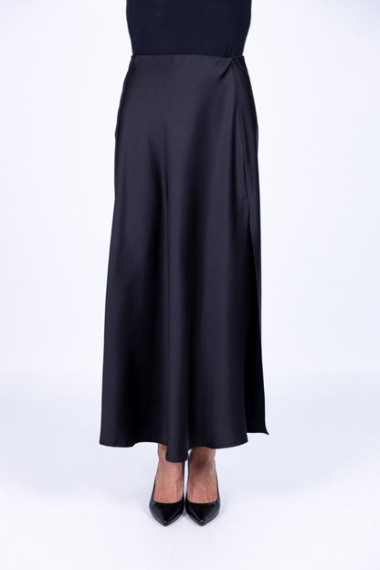 Tensione In - Gonna satin con spacco