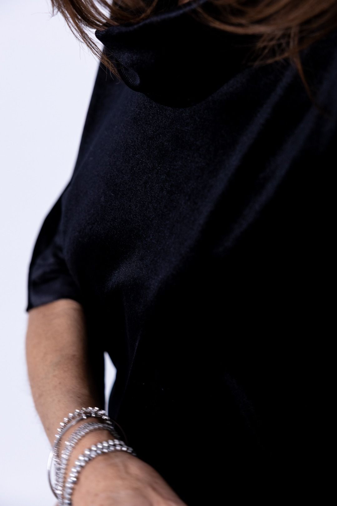 Tensione In - Abito ciniglia nero