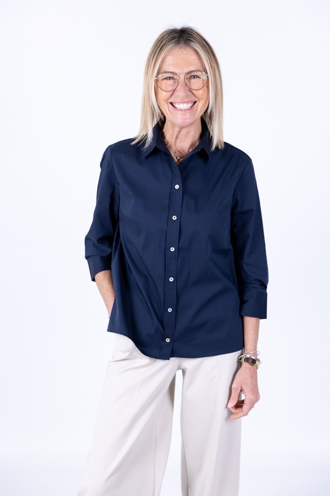 Ragno - Camicia poplin manica 3/4