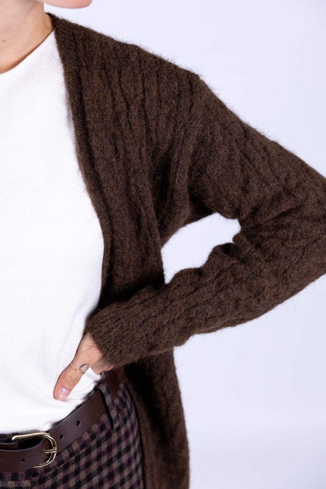 Susy Mix - Cardigan con treccia