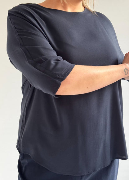 Ragno - Camicia Voile Stretch manica 3/4 Kimono C