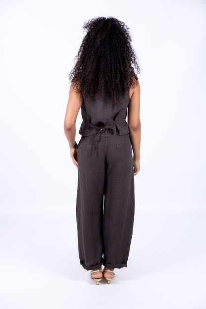Tensione In - Completo lino Gilet e Pantalone