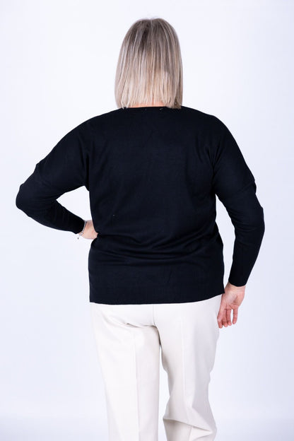 Dejavù - Maglia scollo a V con spacchetti