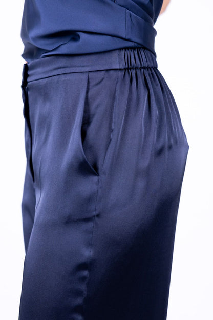 Emme - Pantalone gamba larga raso