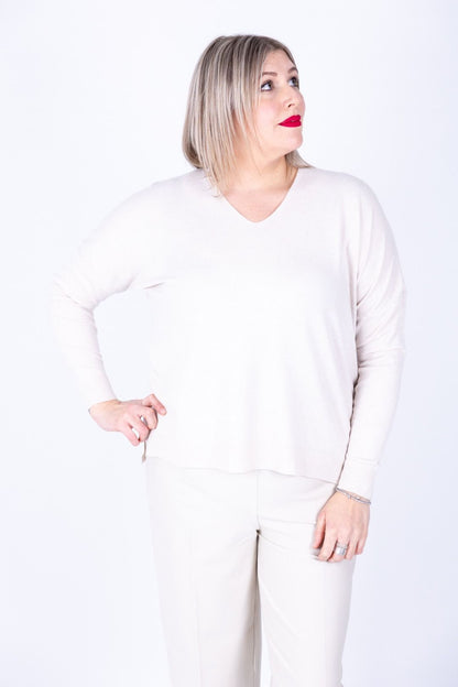 Dejavù - Maglia scollo a V con spacchetti