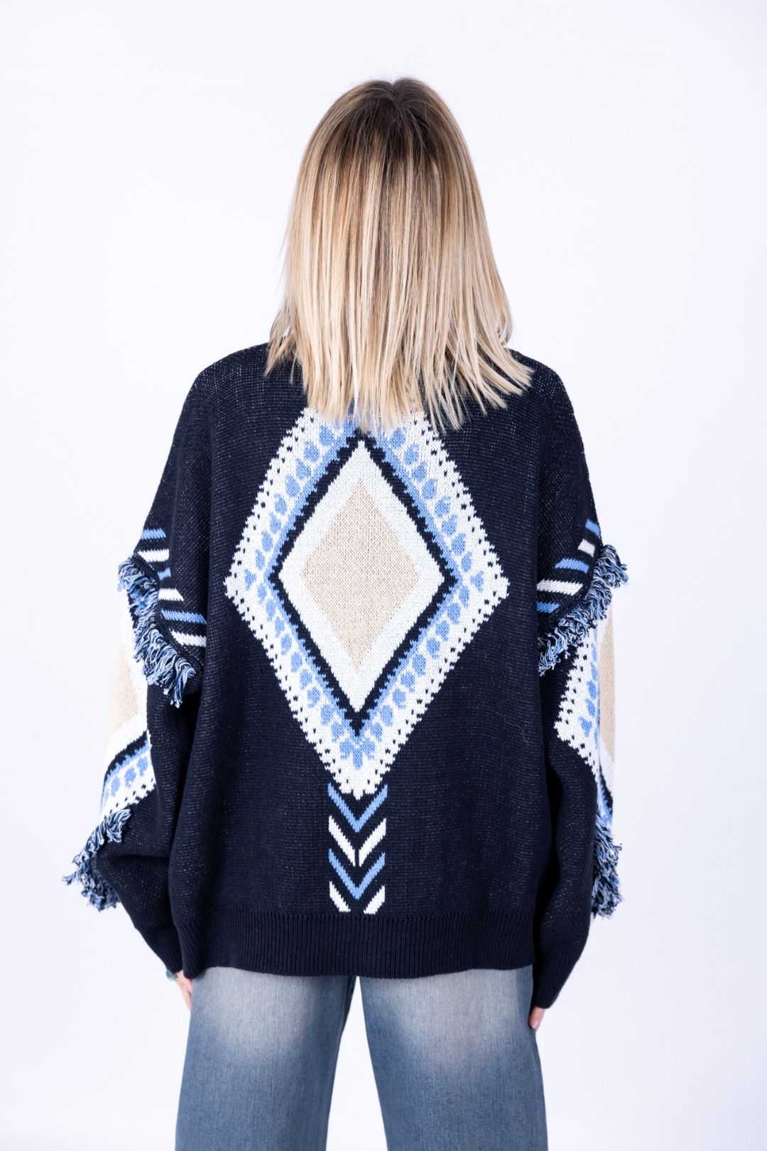 Tensione In - Cardigan rombi