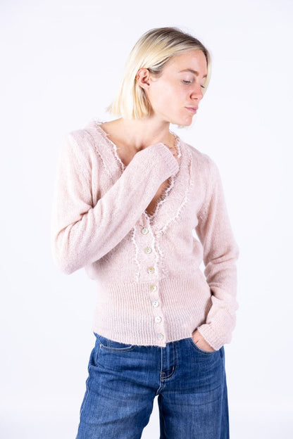 HaveOne - Cardigan con pizzo