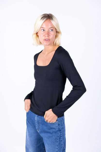 Susy Mix - Maglia scollo quadro