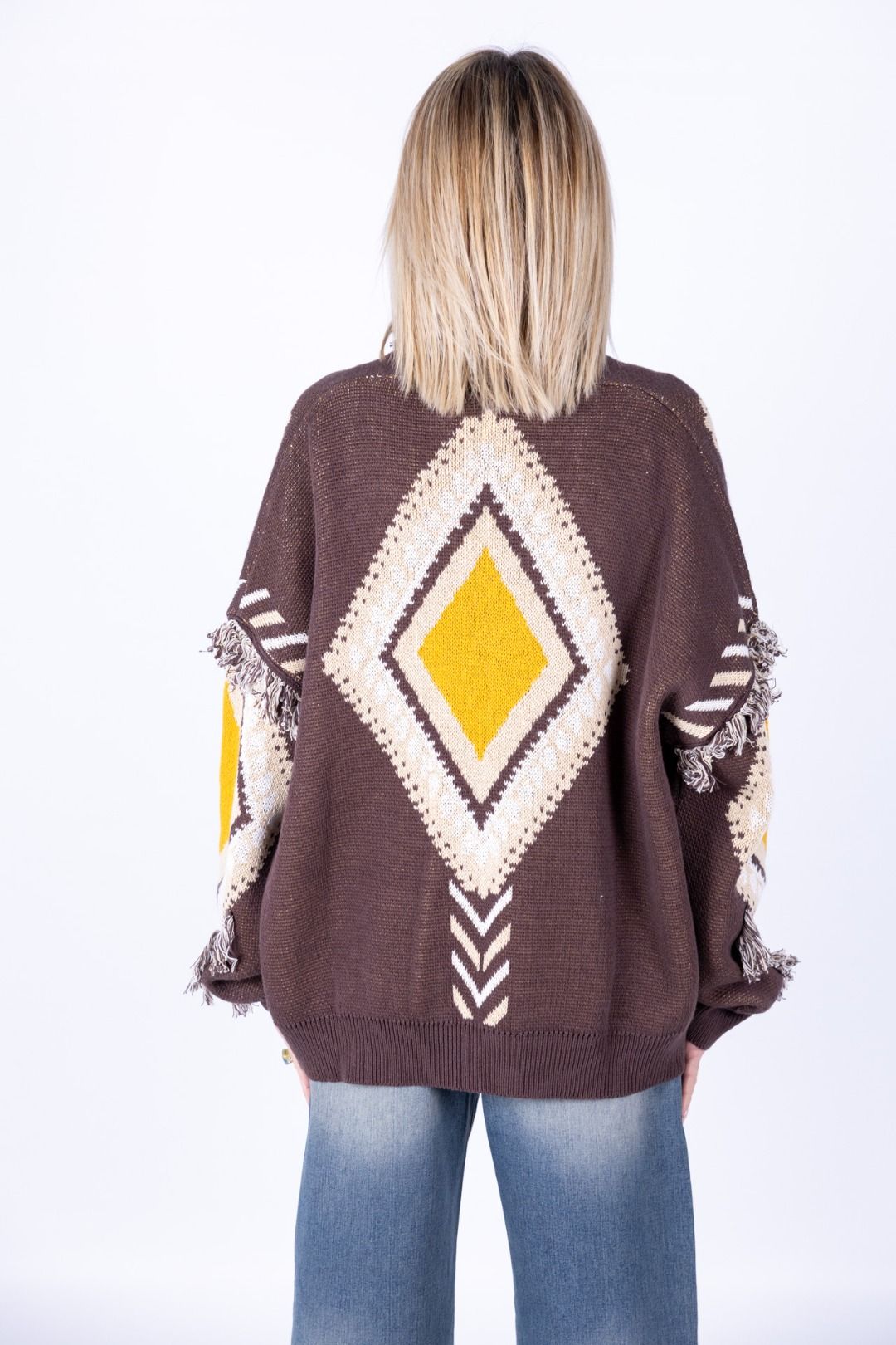 Tensione In - Cardigan rombi