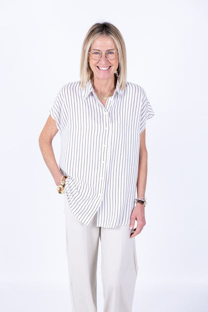 Ragno - Camicia collo coreana ecoseta