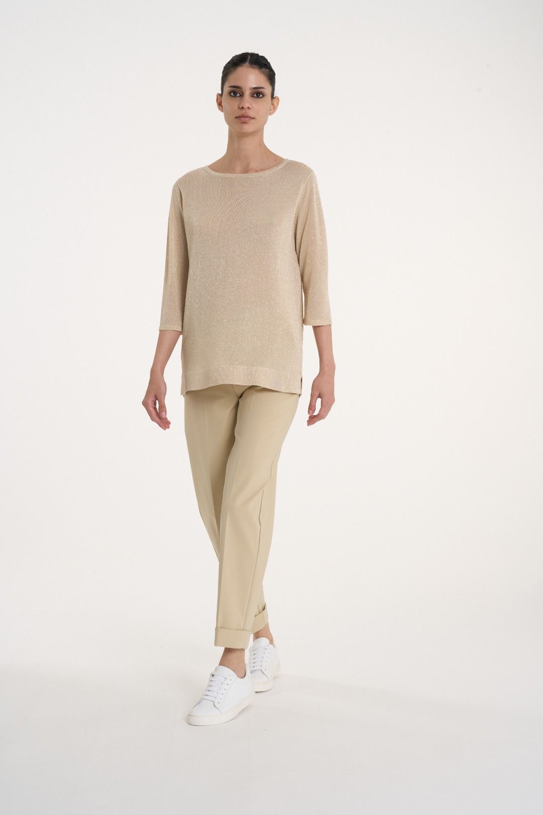 Ragno - Maglia lurex manica 3/4