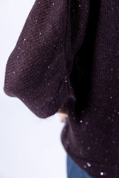 HaveOne - Poncho con paillettes