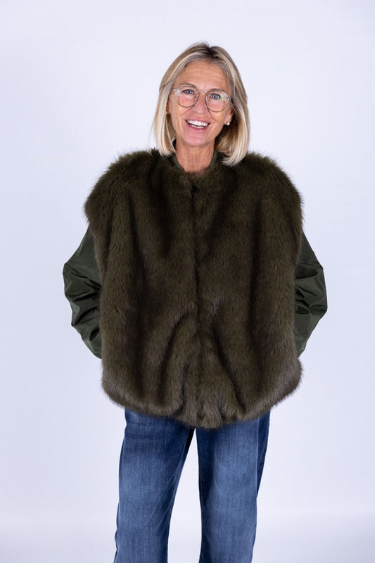 Susy Mix - Bomber con pelliccia