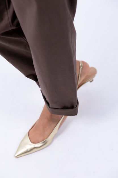 Le Streghe - Pantalone Cotone Tasca Filetto