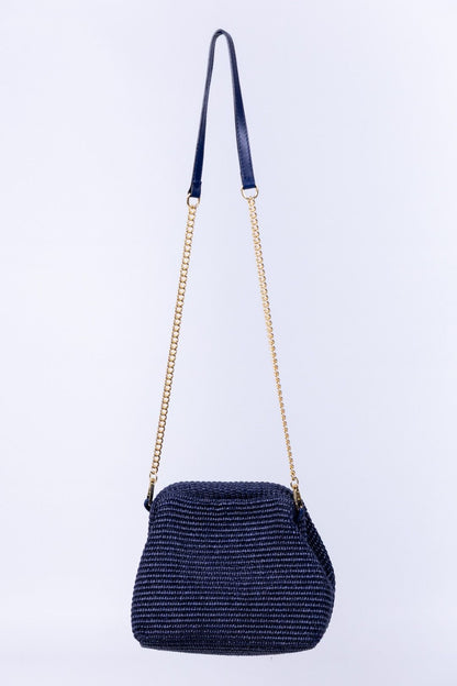 Gulp - Borsa in raffia con chiusura magnetica